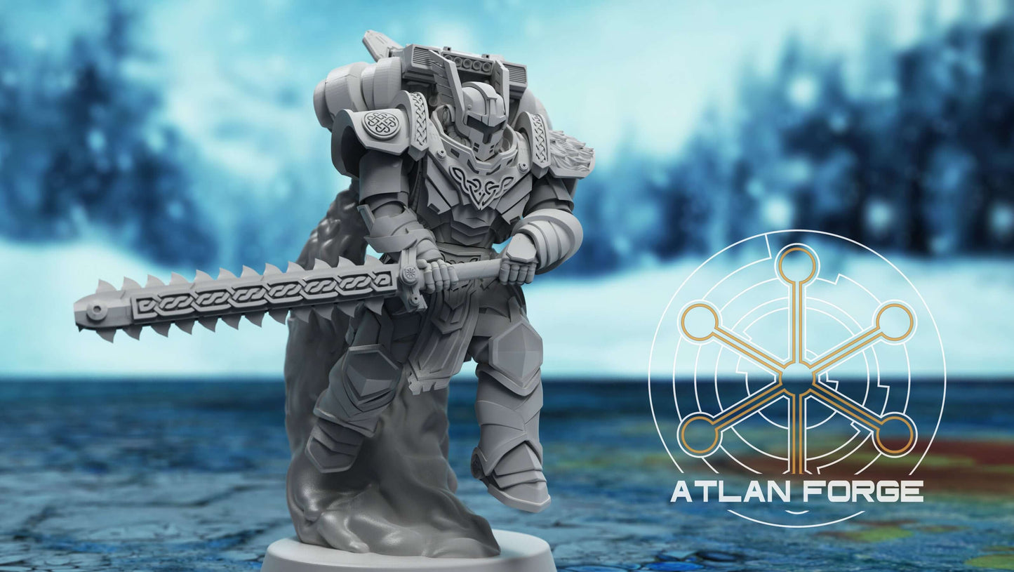 Asgardian Skybreakers jetpack assault warriors with axes and hammers