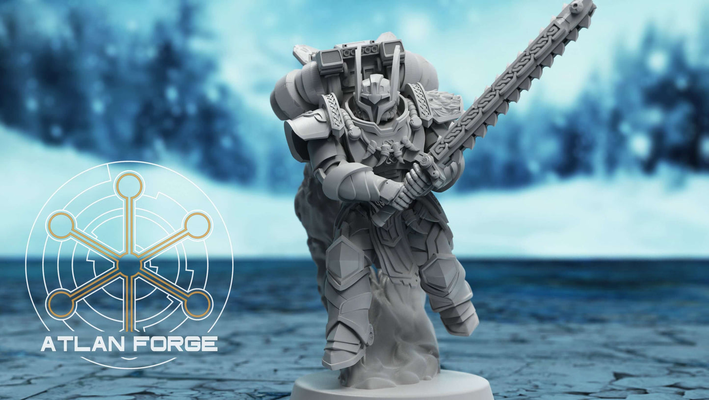 Asgardian Skybreakers jetpack assault warriors with axes and hammers