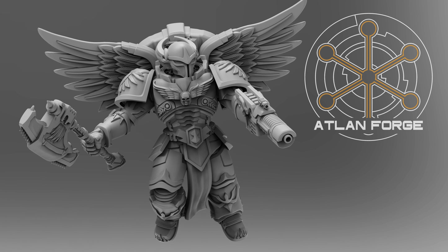 Angelic Ophanim Squad - Sci-Fi Wargaming Miniatures, 32mm