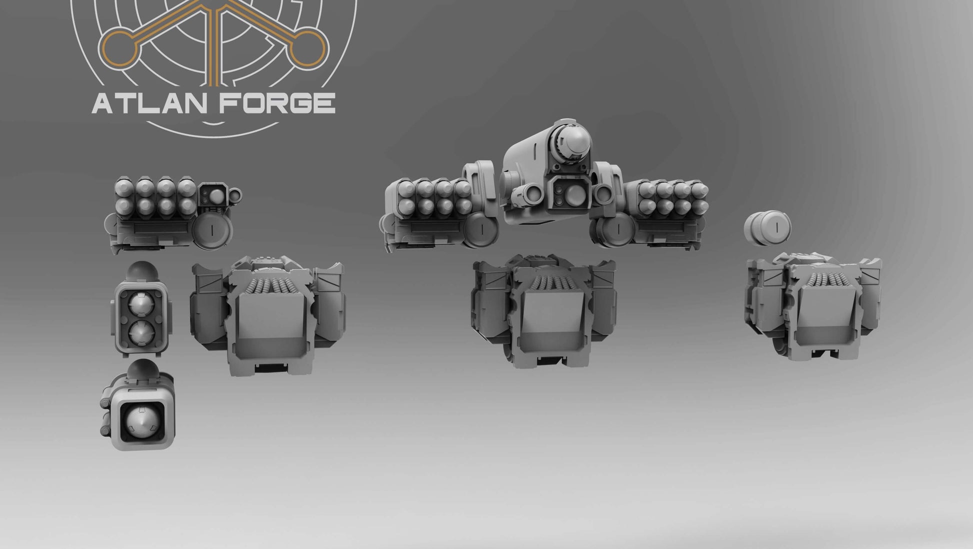 sci-fi warrior miniature Minoan Astraponites elite squad with advanced sci-fi armor and heavy ranged weapons