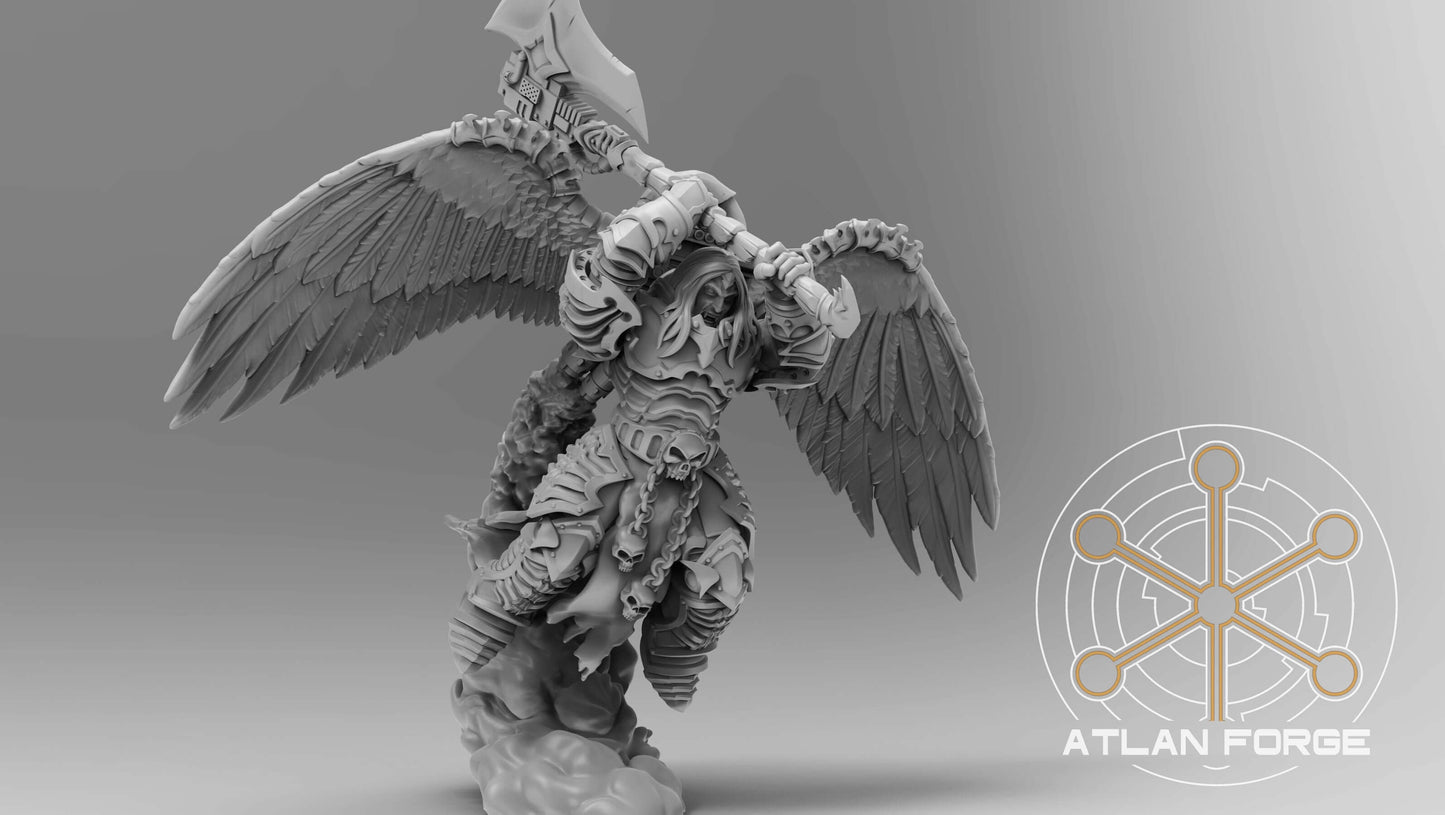 Vampire Knights Crash Captain gothic sci-fi warrior with wings and axe