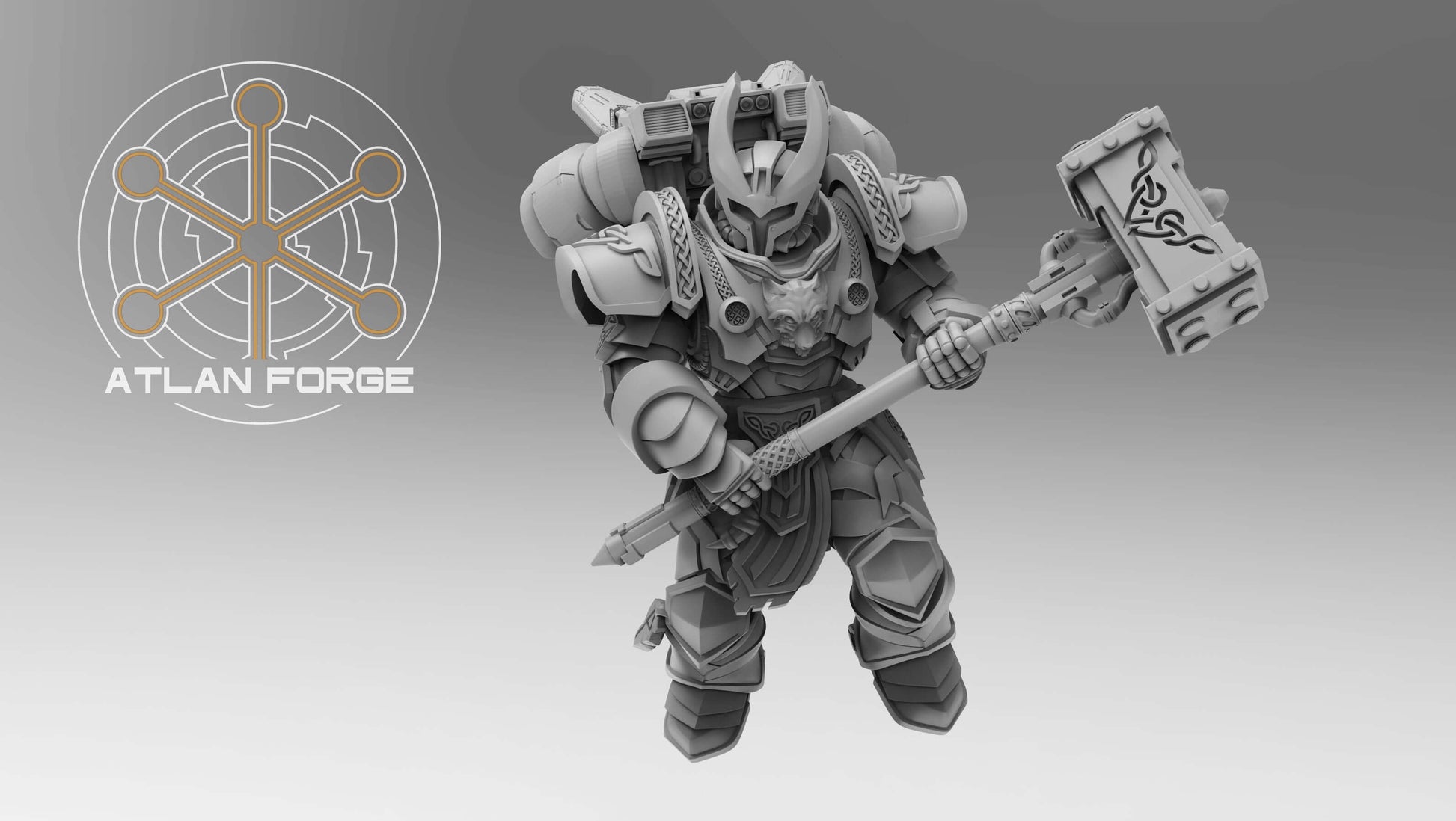 Asgardian Skybreakers jetpack assault warriors with axes and hammers
