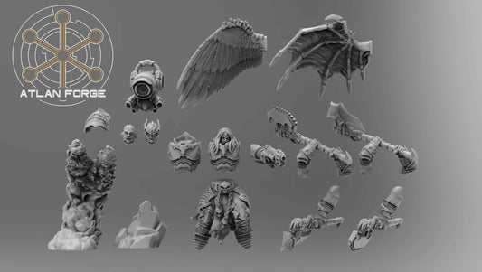 Vampire Knights Crash Captain gothic sci-fi warrior with wings and axe