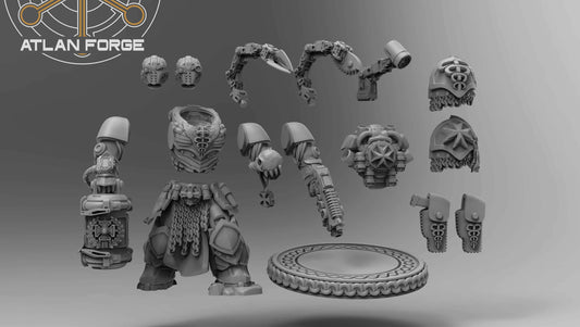 Templar Aegis Therapeuo grimdark apothecary warrior resin miniature