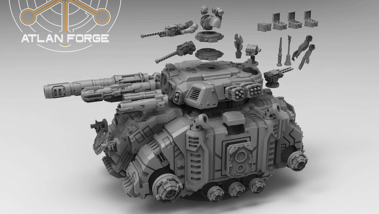 Sci-Fi Heavy Tank – Deinotherium Heavy Tank model with detailed armored design and turret.