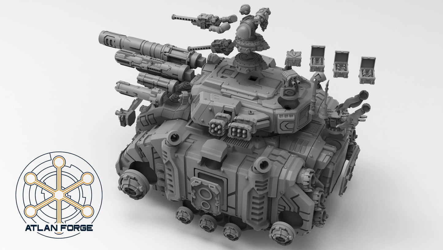 Sci-Fi Heavy Tank – Deinotherium Heavy Tank model with detailed armored design and turret.
