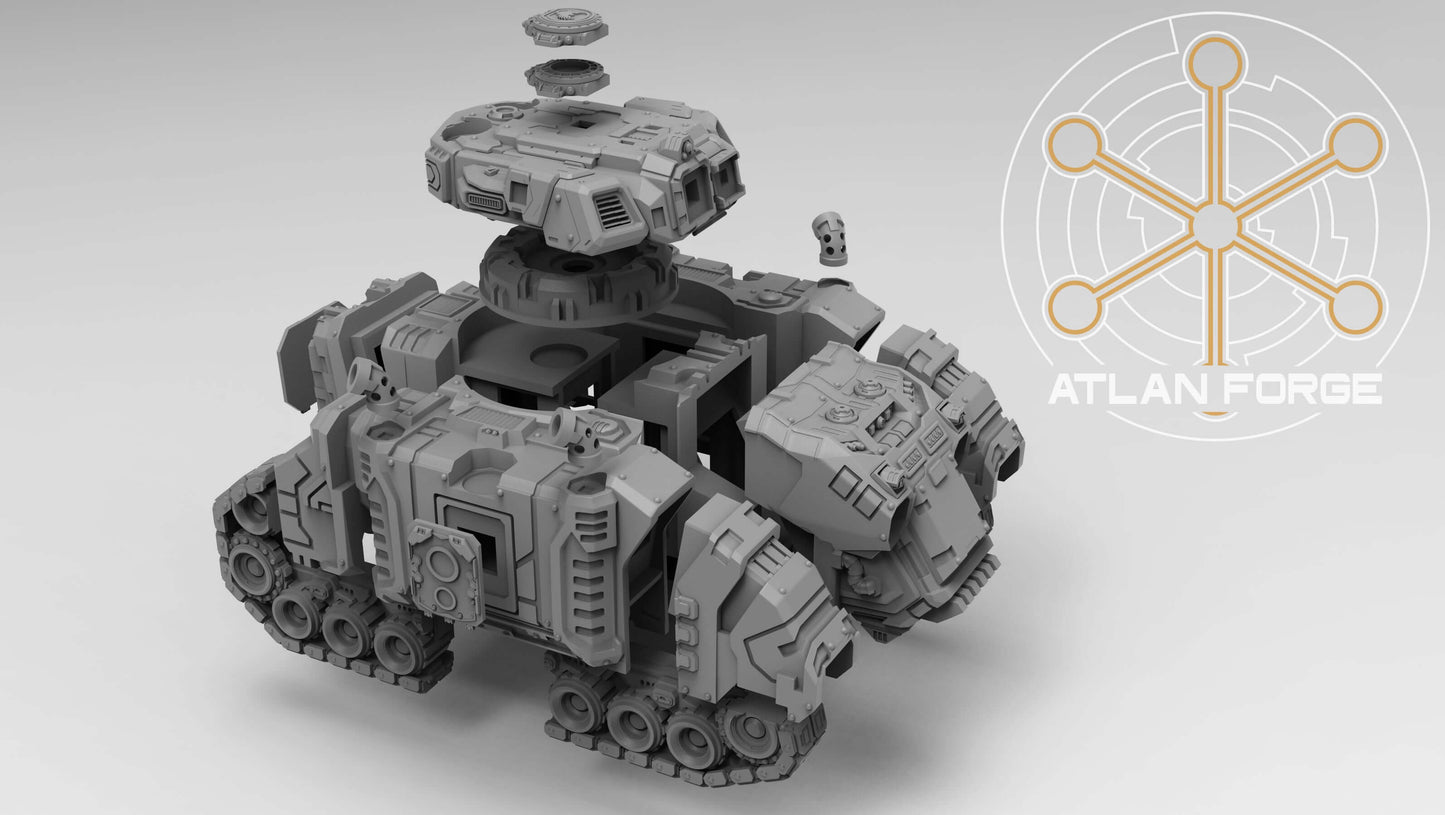 Sci-Fi Heavy Tank – Deinotherium Heavy Tank model with detailed armored design and turret.