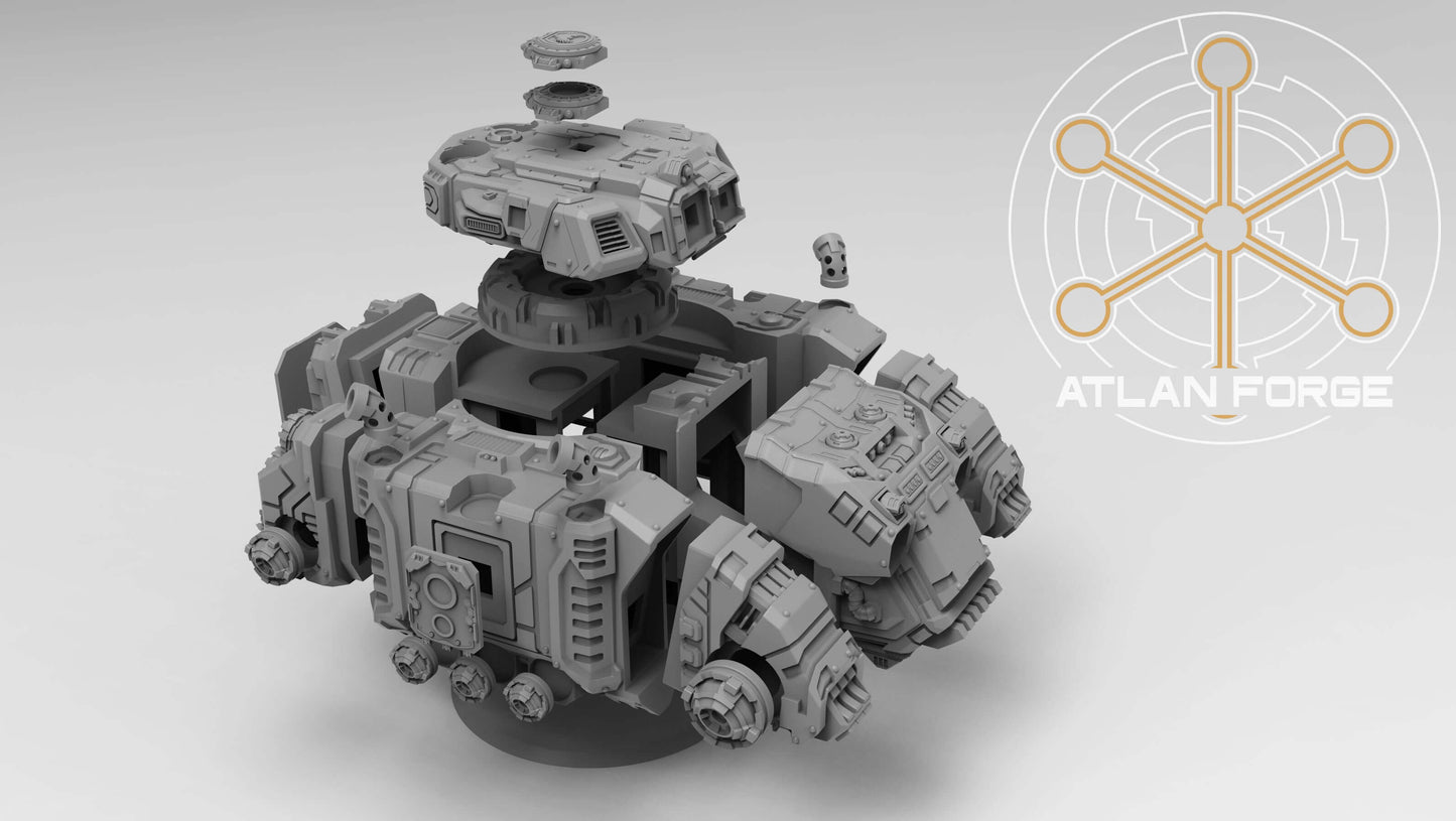 Sci-Fi Heavy Tank – Deinotherium Heavy Tank model with detailed armored design and turret.