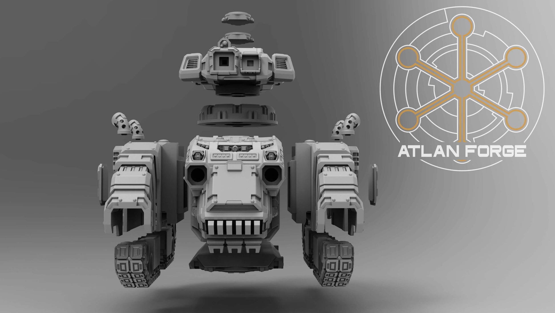 Sci-Fi Heavy Tank – Deinotherium Heavy Tank model with detailed armored design and turret.