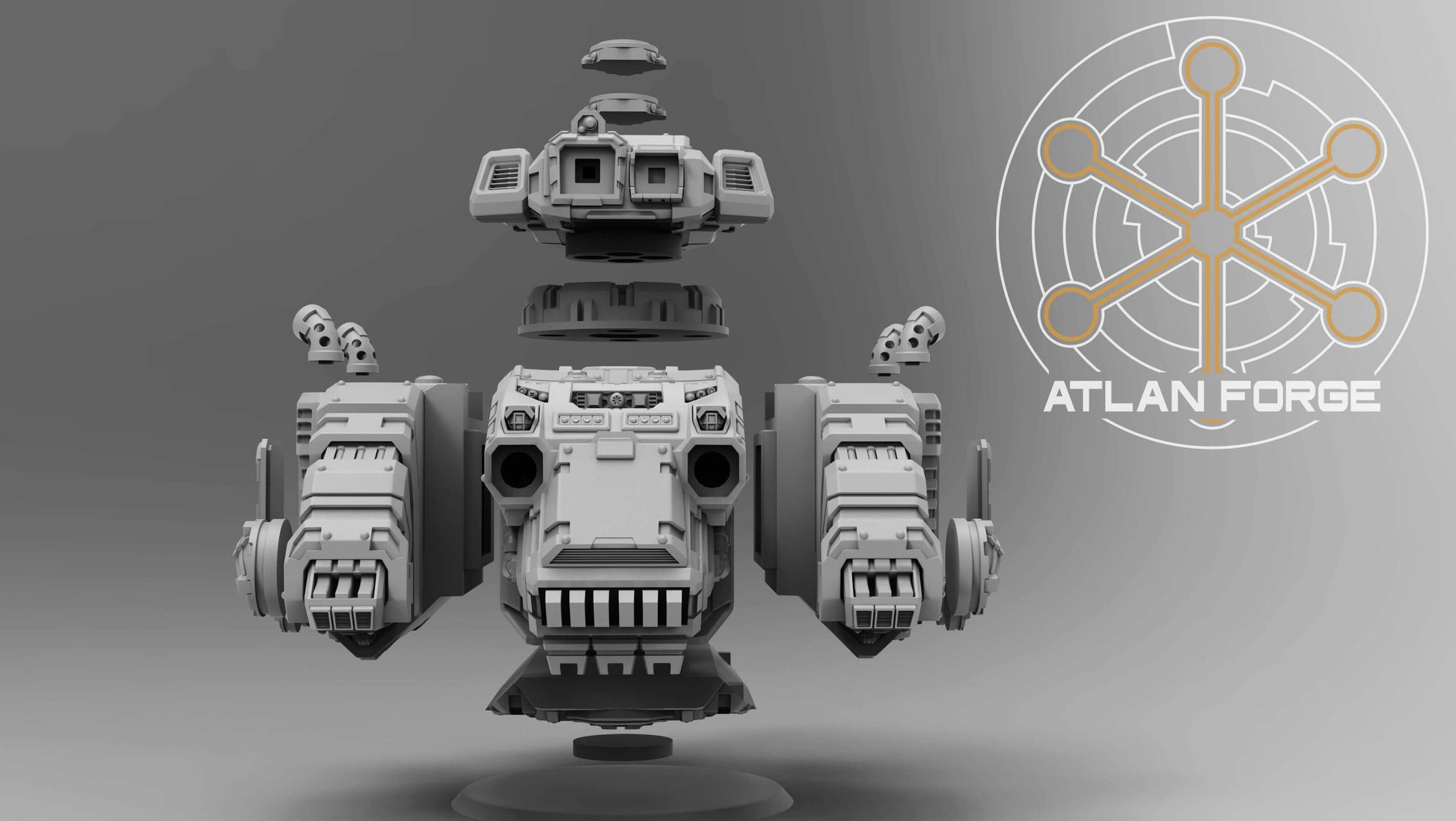 Sci-Fi Heavy Tank – Deinotherium Heavy Tank model with detailed armored design and turret.