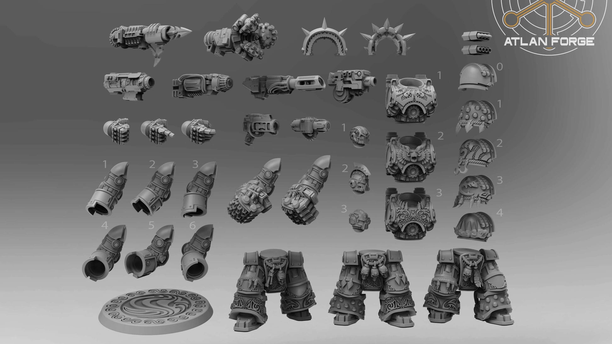 Wai Toa Warhulks heavy armoured assault squad with centurion armour