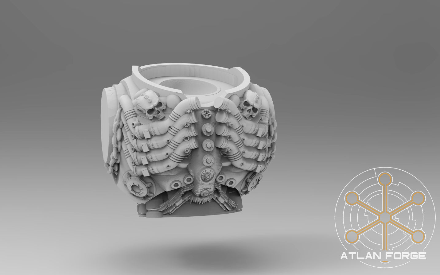 Hades miniature battle terrain display featuring intricate rock formations and detailed layouts by Atlan Forge.