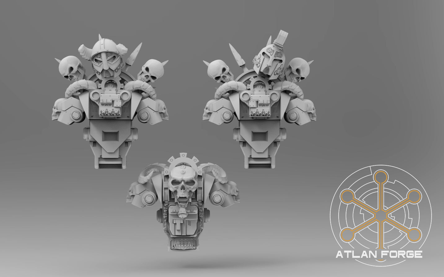 Hades miniature battle terrain display featuring intricate rock formations and detailed layouts by Atlan Forge.