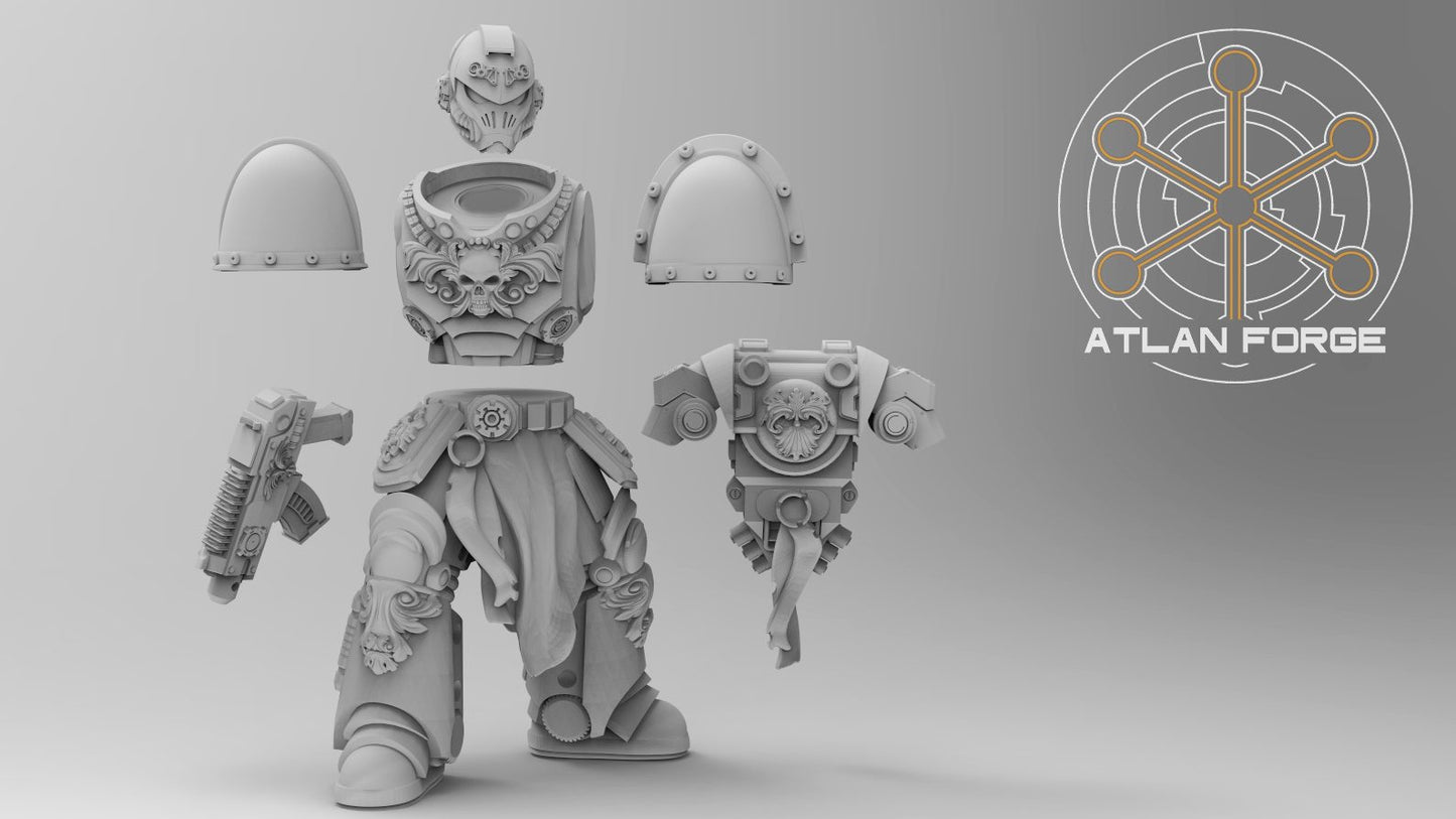 Dogs of War handler and cyber-armoured war hound