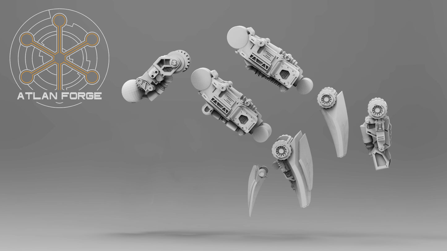 Demonic Arachne Dreadnought resin miniature showcasing its monstrous arachnid limbs and intricate details.