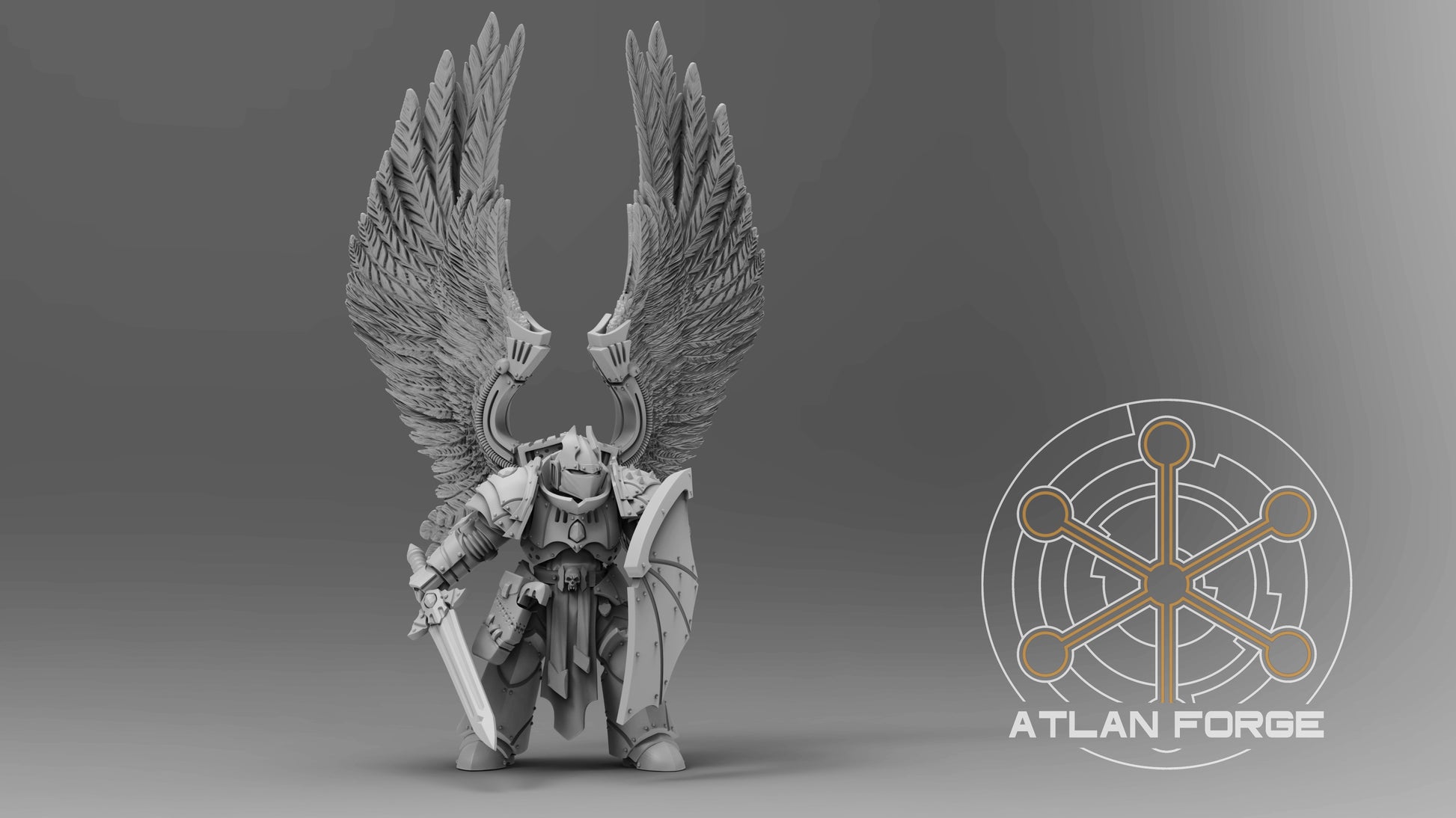 Vampire Knights Veterans - Atlan Forge, Sci-Fi Wargaming Miniatures, 32mm Scale