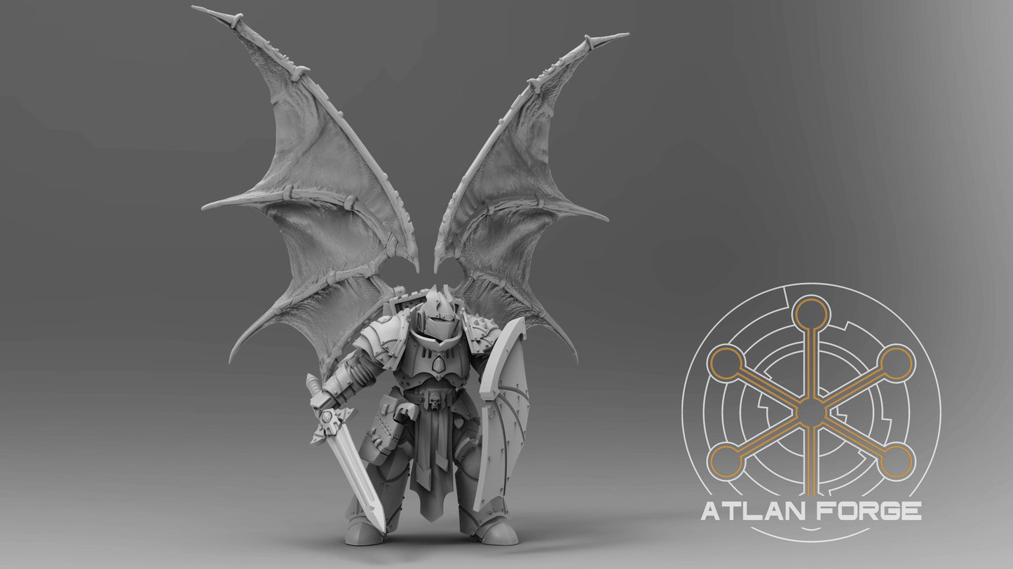 Vampire Knights Veterans - Atlan Forge, Sci-Fi Wargaming Miniatures, 32mm Scale