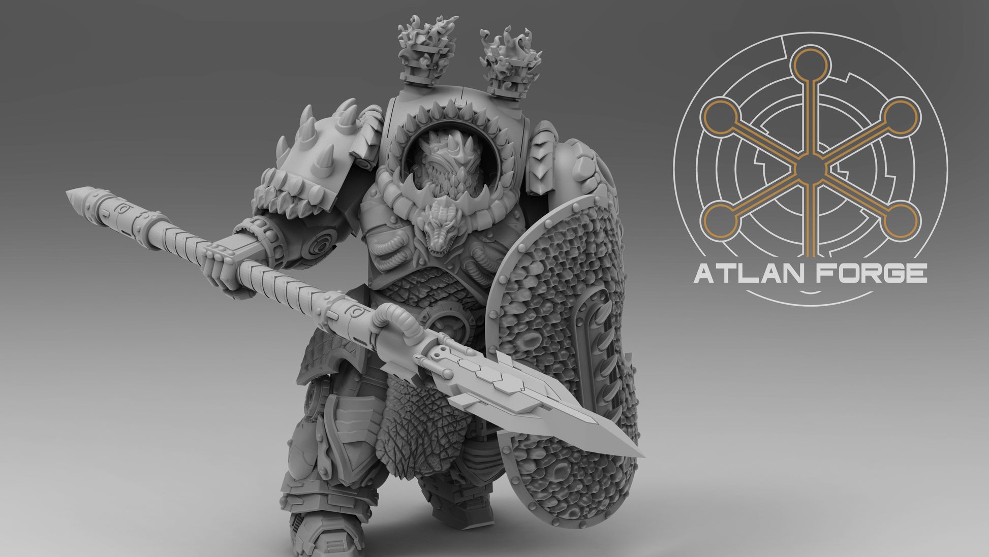 Dragon Assault Infernos - Atlan Forge, Sci-Fi Wargaming Miniatures, 32mm Scale