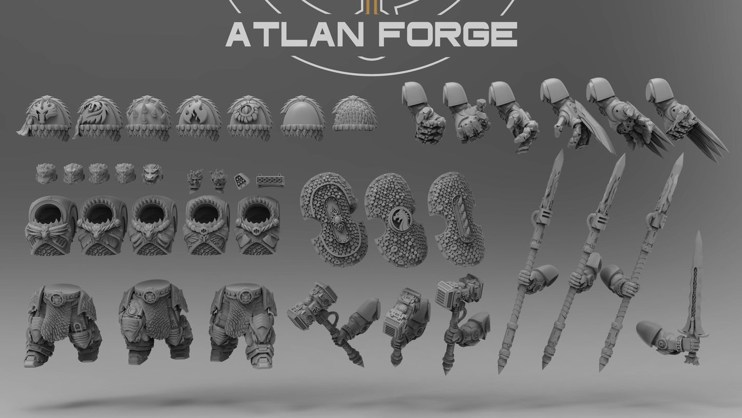 Dragon Assault Infernos - Atlan Forge, Sci-Fi Wargaming Miniatures, 32mm Scale