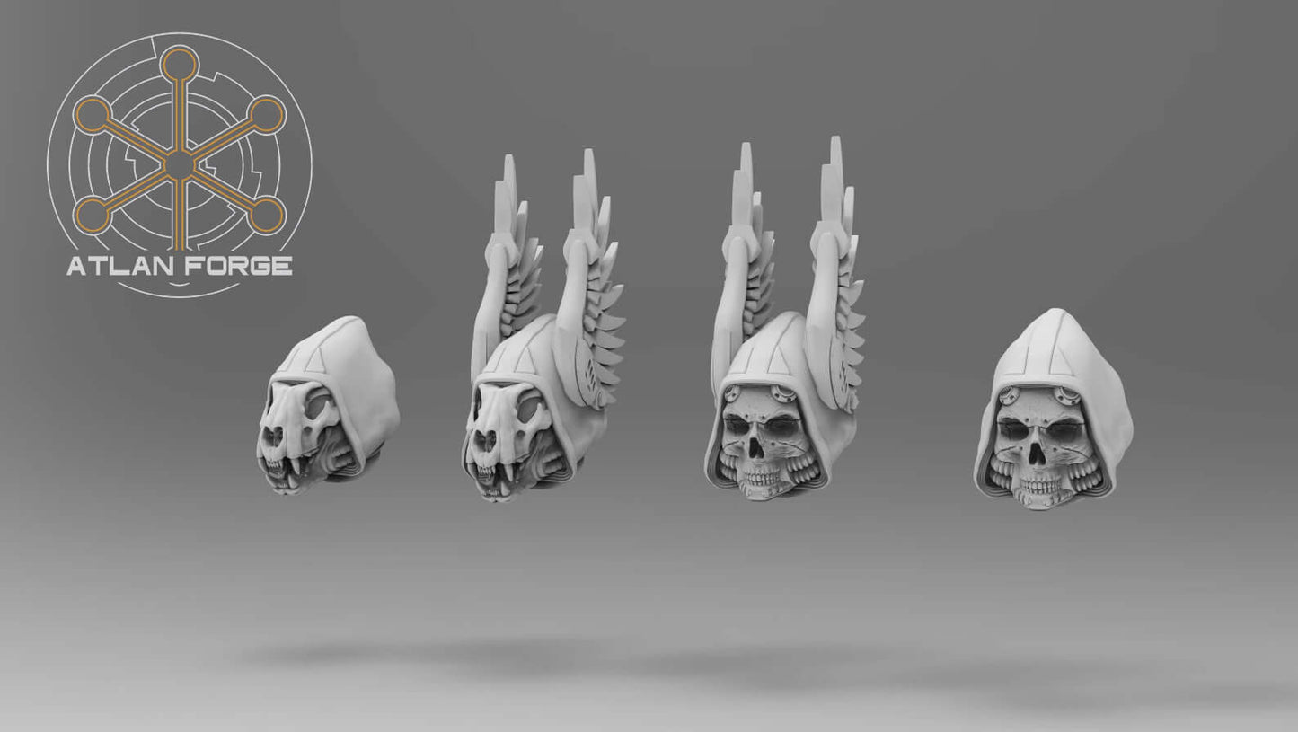 Angelic Soul Reaver winged warrior with scythe, crozius, and multiple helm and backpack options for a dramatic grimdark army leader.