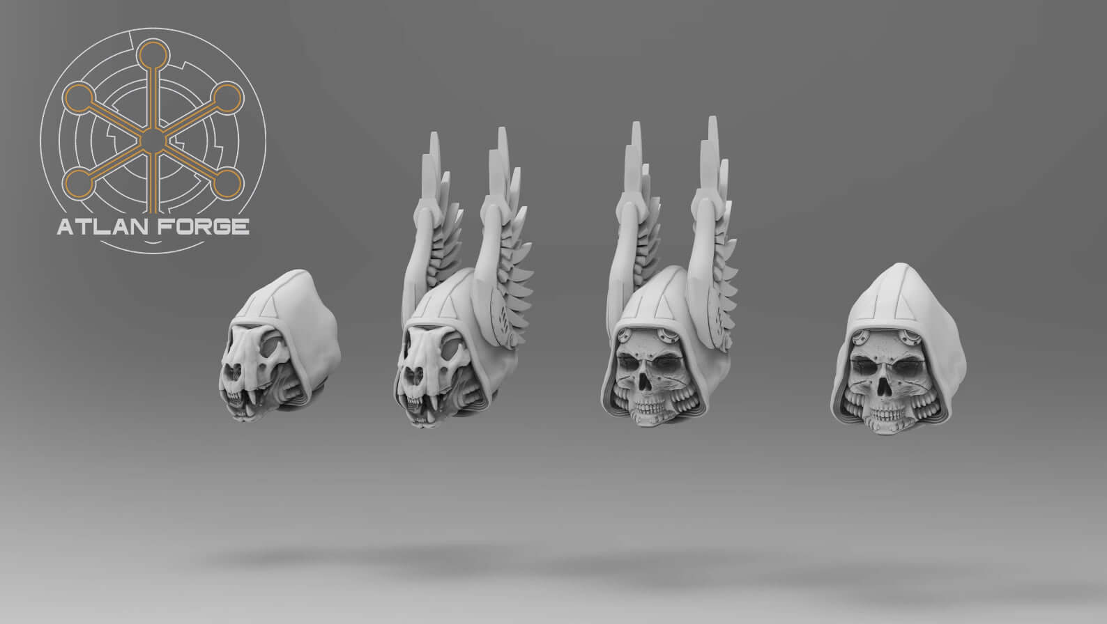 Angelic Soul Reaver winged warrior with scythe, crozius, and multiple helm and backpack options for a dramatic grimdark army leader.